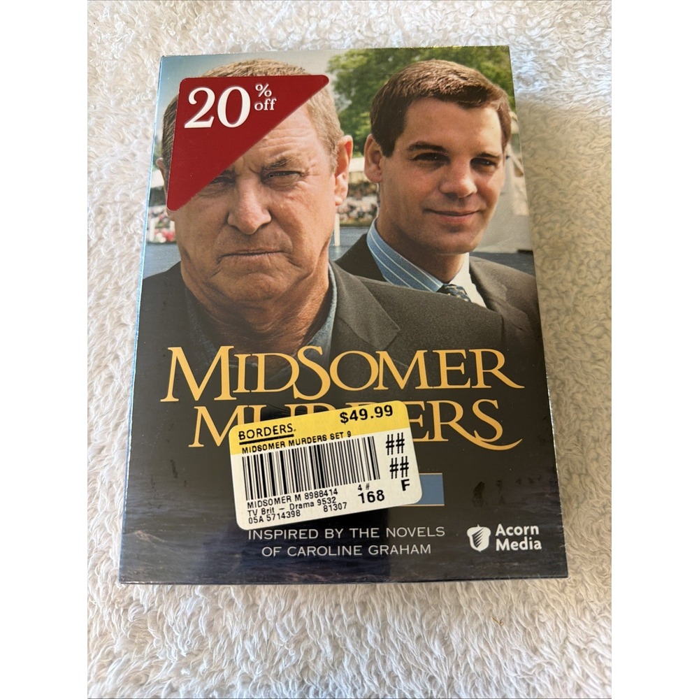 Midsomer Murders Set Nine DVD Acorn NIP New Bump in the Night Dead in the Water